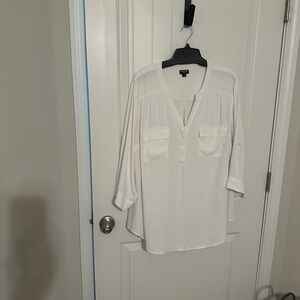 Torrid White Women's Blouse
